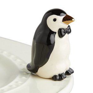 Nora Fleming mini Penguin Platter Ornament NWT